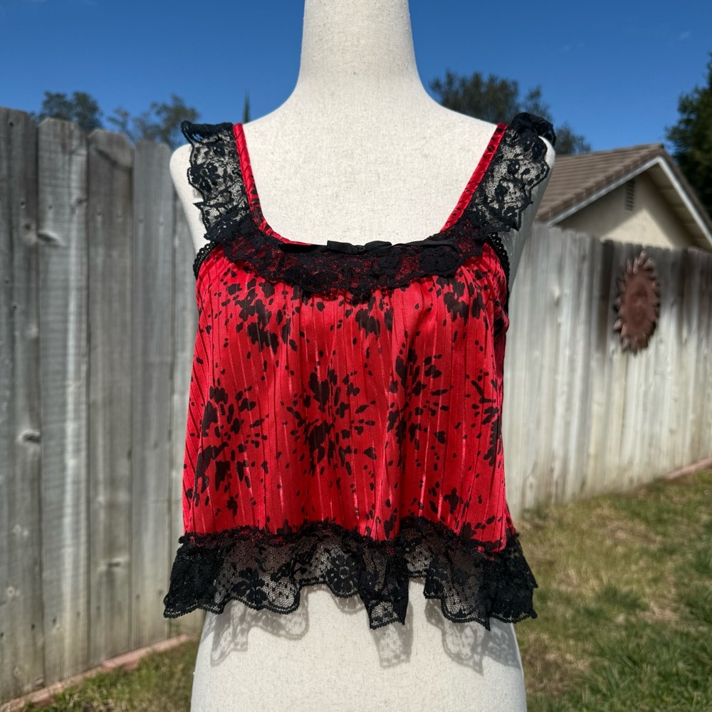 Vintage lingerie tank top